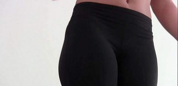  I have some hot new yoga pants I want to show you JOI